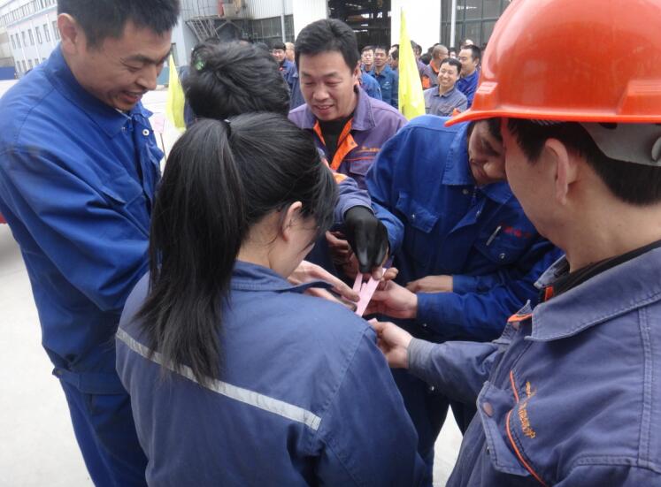 青島凱能各隊(duì)隊(duì)長抽簽